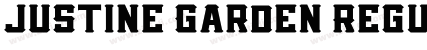 Justine Garden Regul字体转换